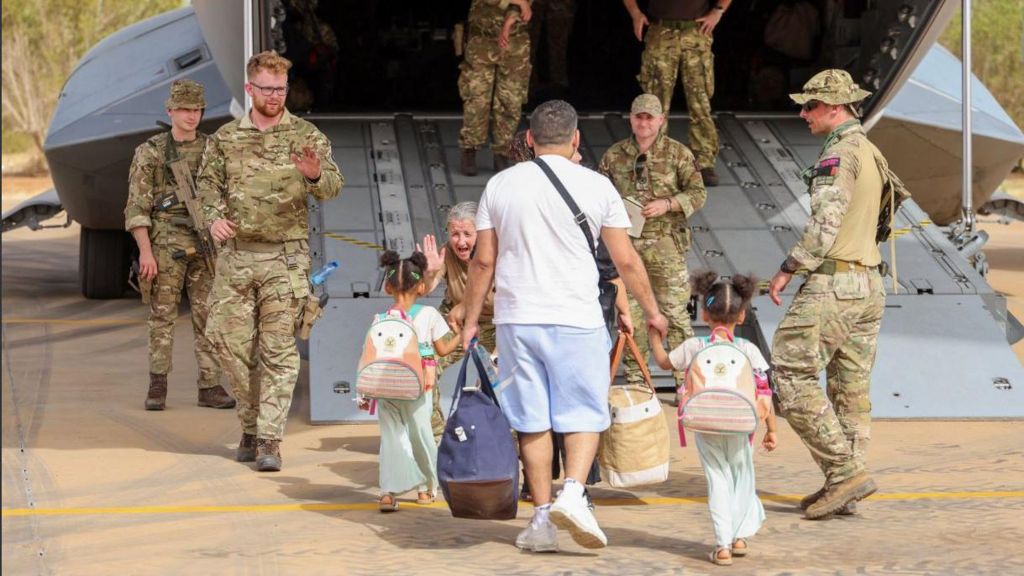 Military evacuating British nationals