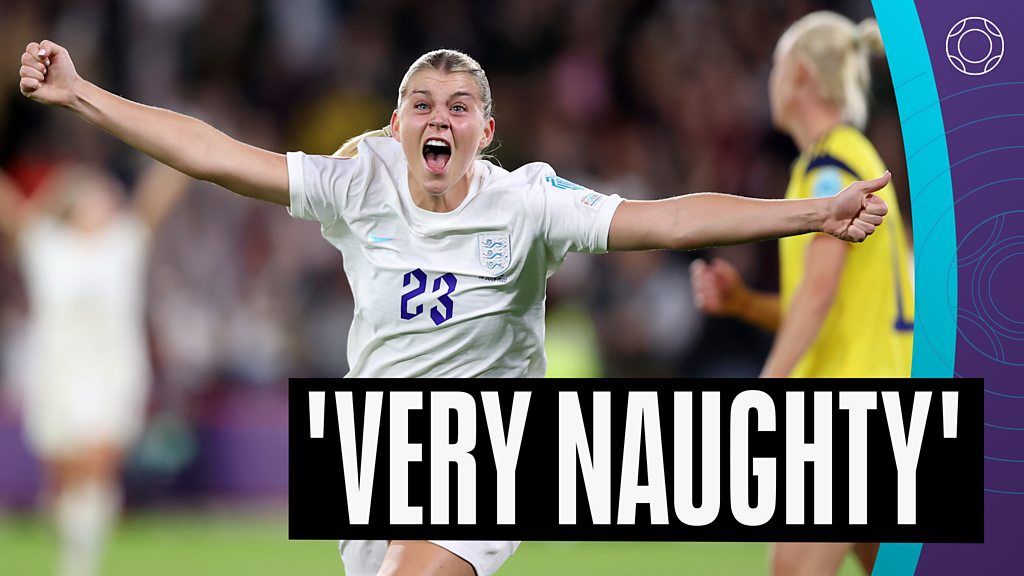 Euro 2022: England players react to Alessia Russo's 'naughty' backheel against Sweden