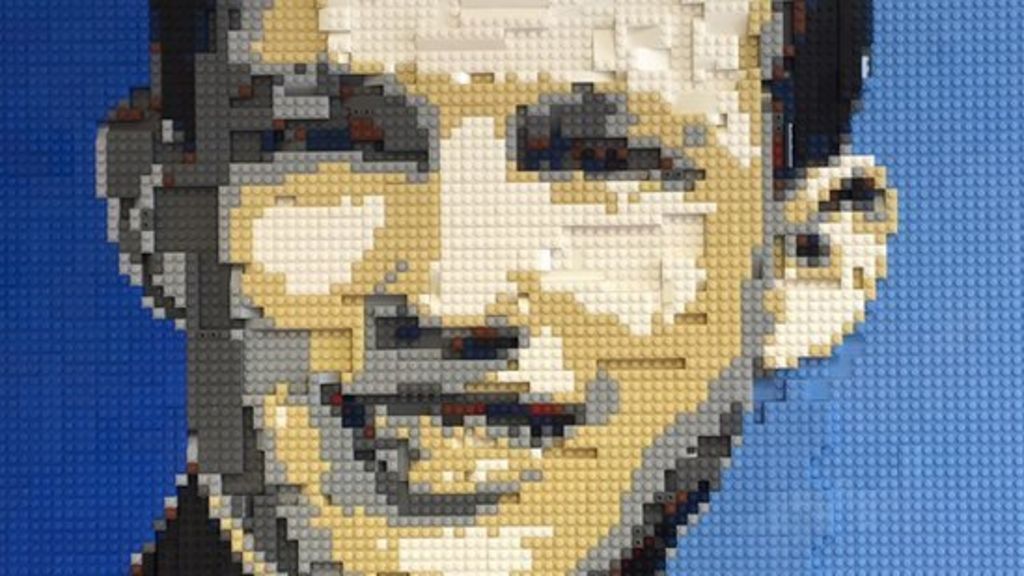 Donald Trump portrait made from Lego by Belfast artist