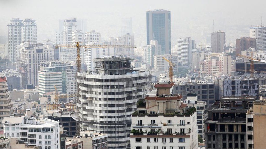 File photo showing high-rise buildings in Tehran, Iran (8 July 2020)