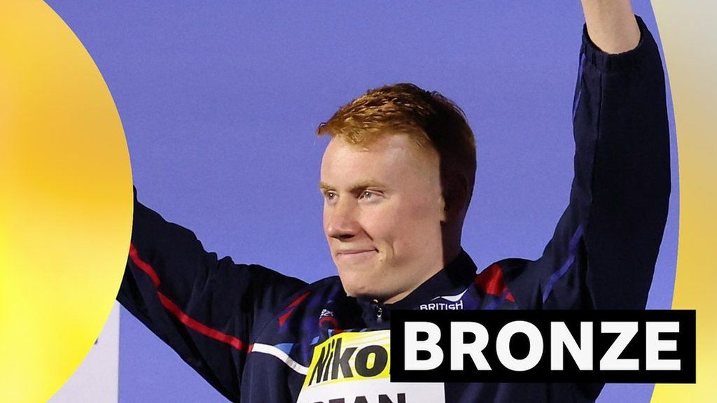 World Aquatics Championships: Tom Dean takes bronze as David Popovici wins 200m freestyle