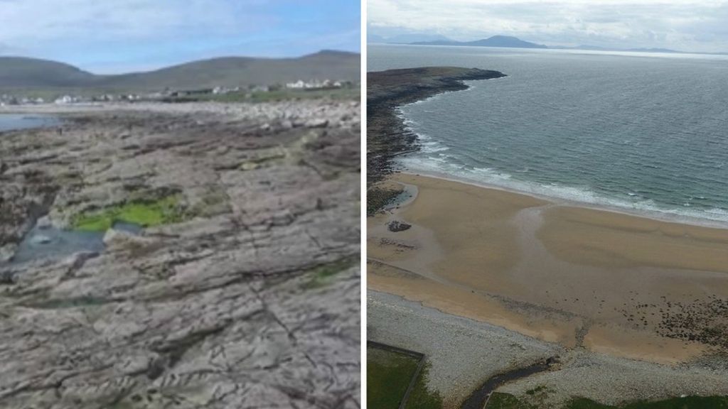 Shifting sands: Vanished Irish beach makes comeback 30 years on