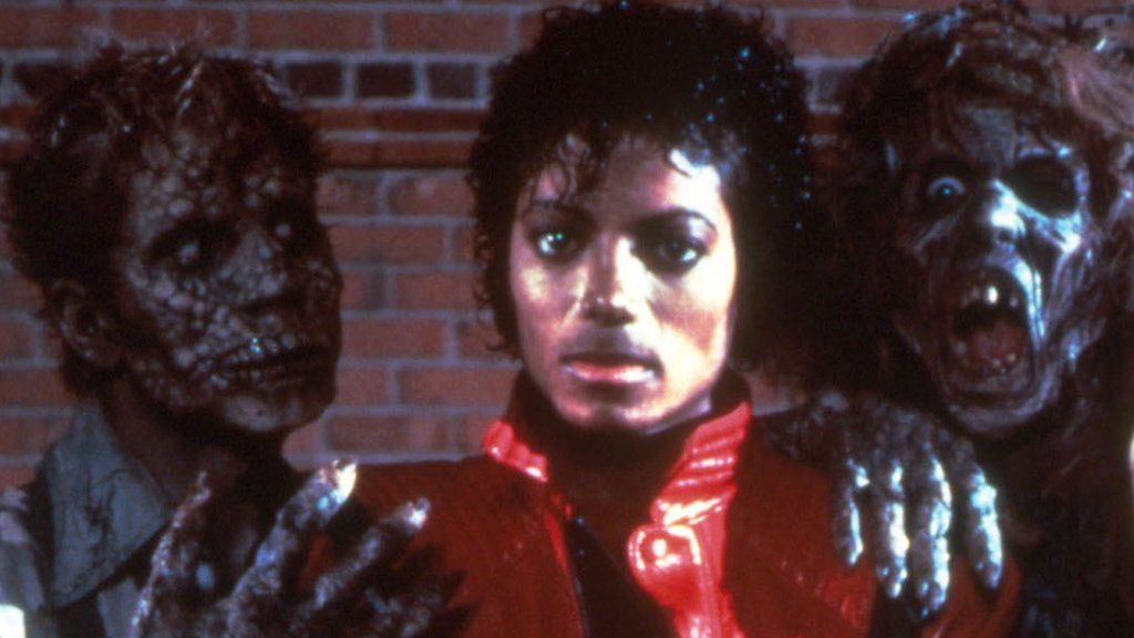 Michael Jackson in the video for Thriller