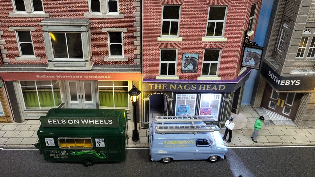 The Nag's Head as seen in the model