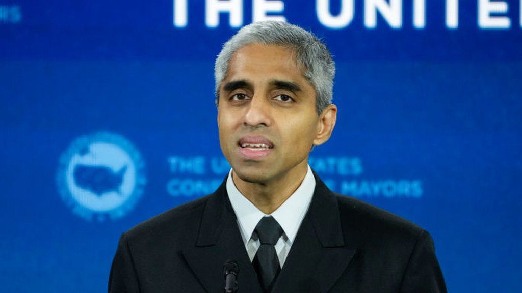 Vivek Murthy, the US surgeon general, speaking at an event