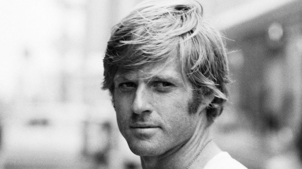 Robert Redford on set of Three Days of the Condor (1975)
