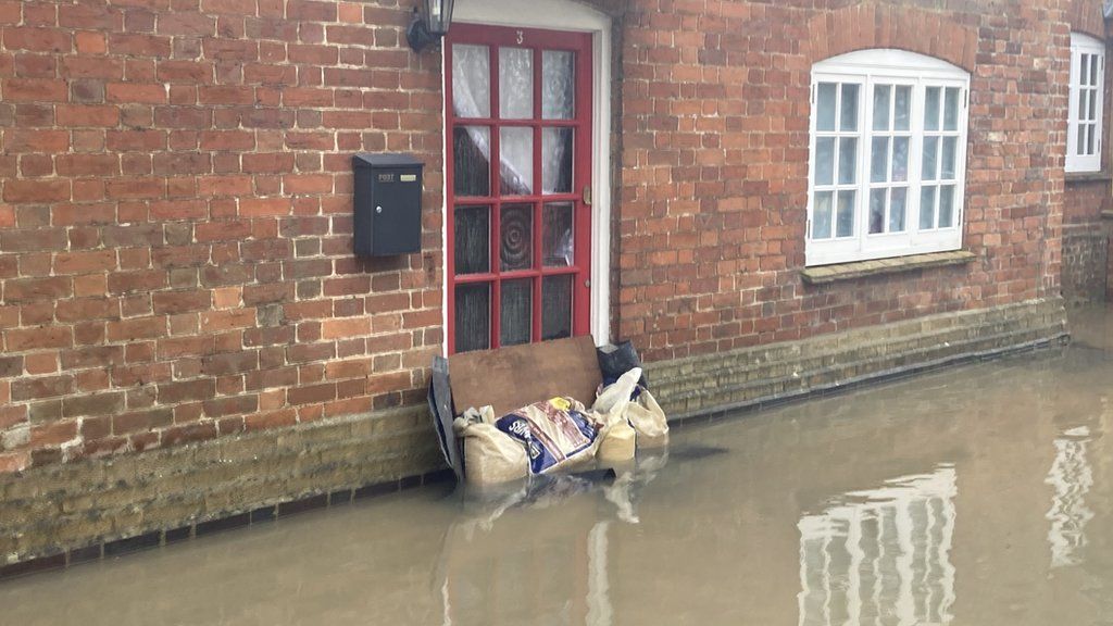 Flooded house