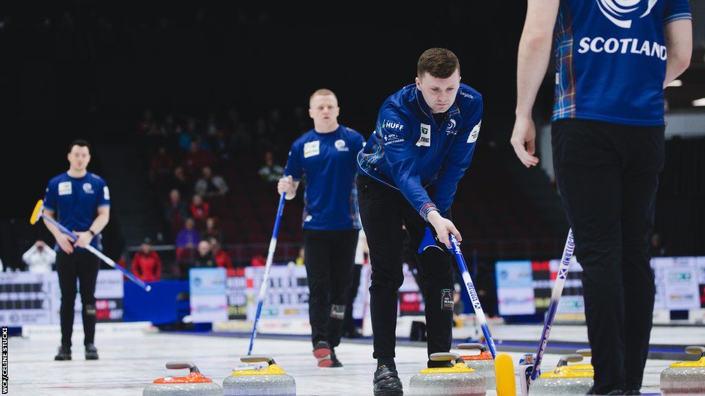 Scotland in action at the World Curling Championships