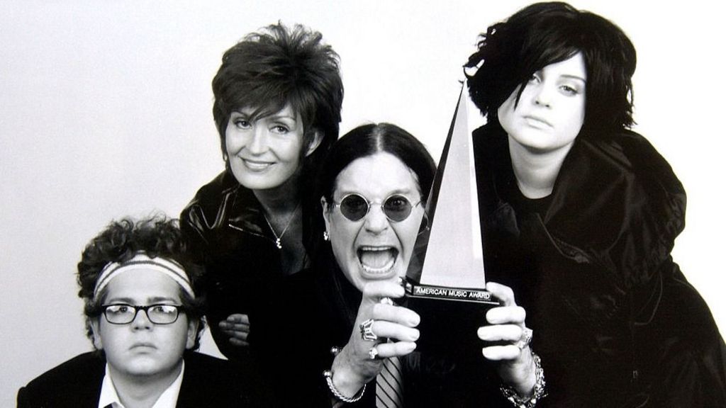 Jack, Sharon, Ozzy and Kelly Osbourne in 2002
