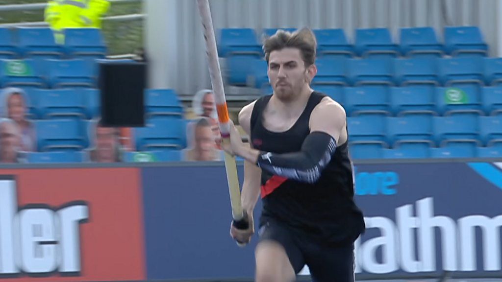 British Athletics Championship Harry Coppell sets new British pole