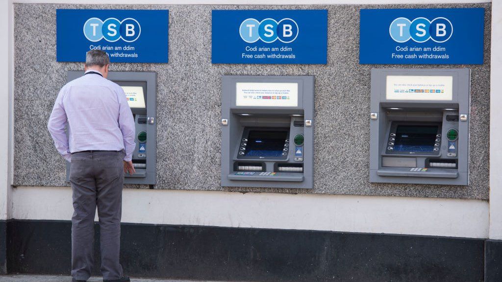 TSB cash machines