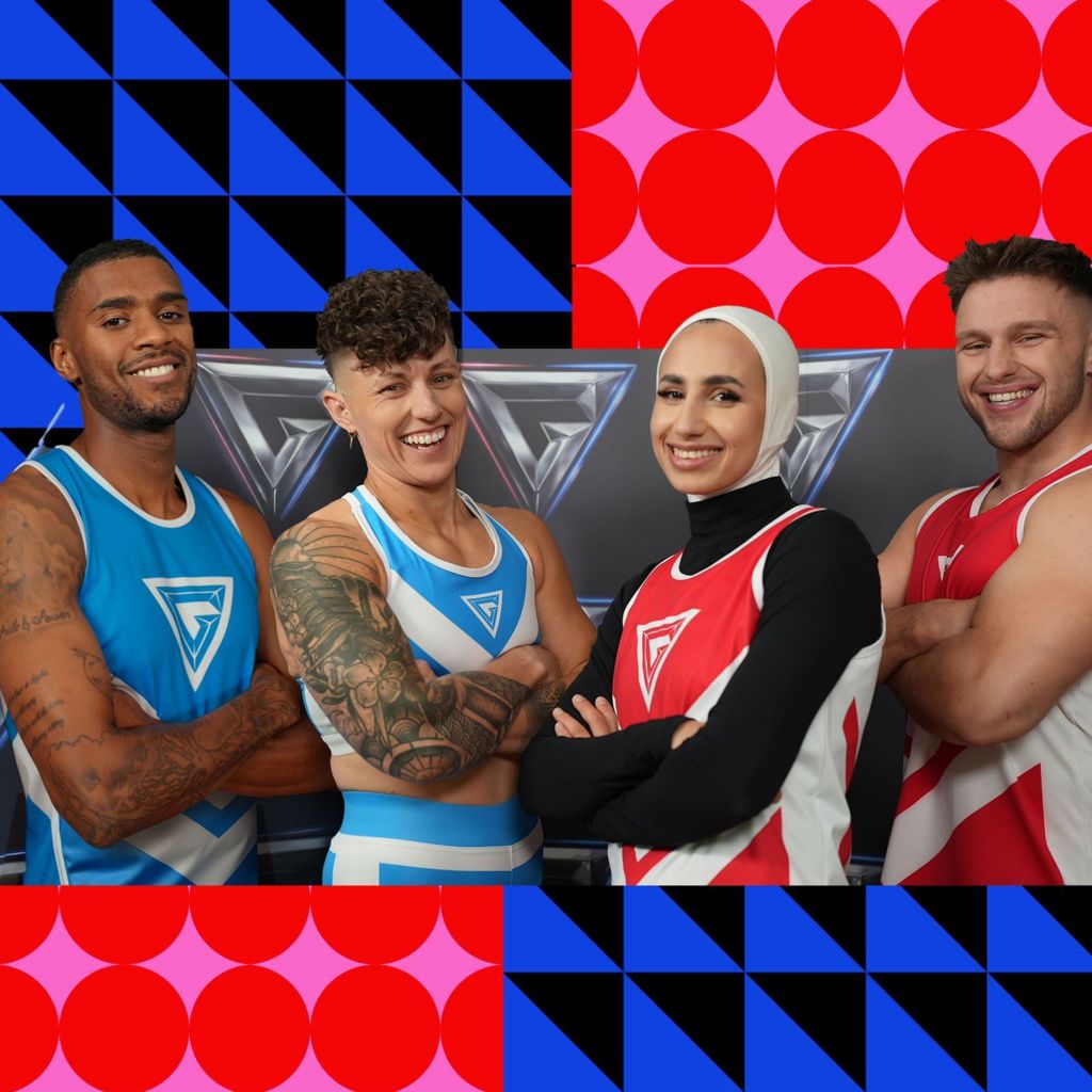 Gladiators 2025 finalists L-R Mus Dumbuya, Amanda Wah, Aneila Afsar, Joe Fishburn