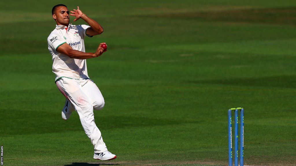 Ben Mike bowling for Leicestershire in his previous spell with the club