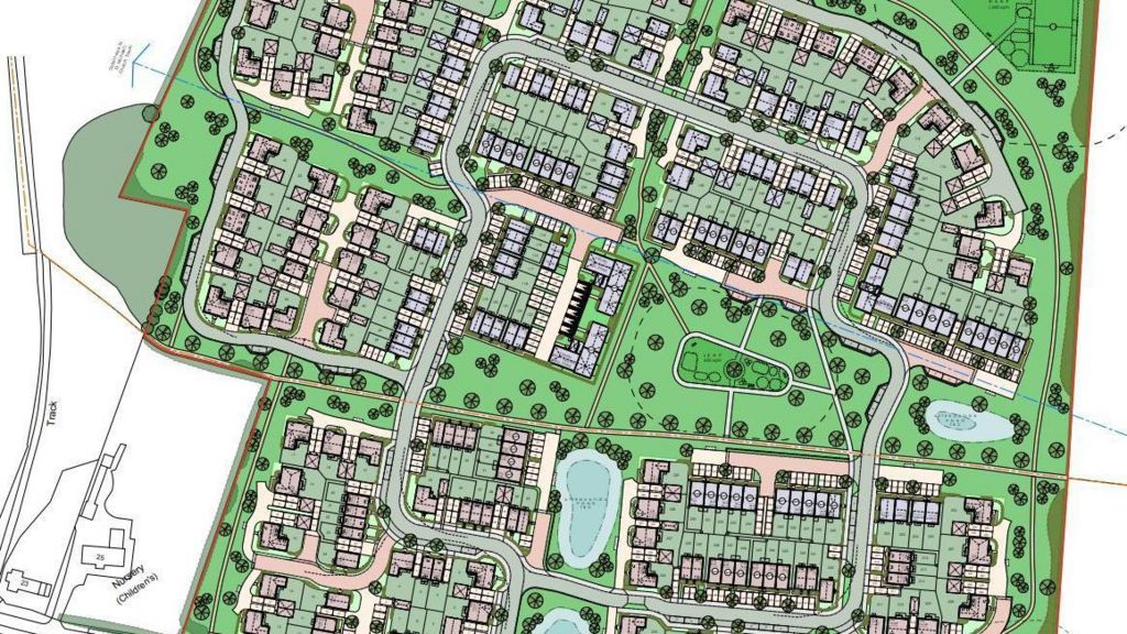 Map of 238 Houses East Shrivenham Road Highworth Layout