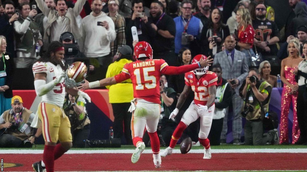 Super Bowl 2024: Kansas City Chiefs defend NFL title after beating San Francisco 49ers in overtime - BBC Sport