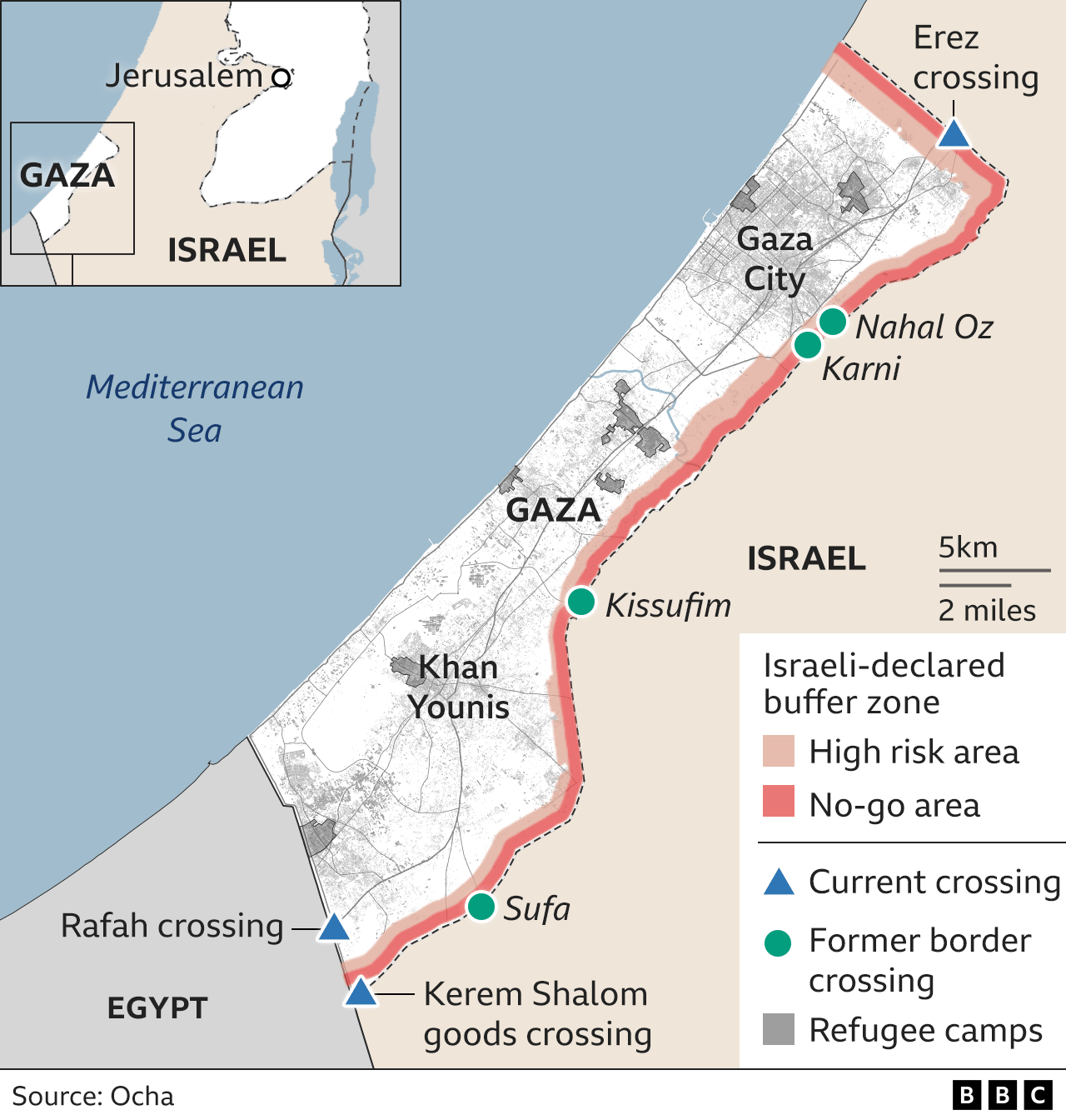 Israel, estado de guerra tras el ataque de Hamas desde Gaza 2 - Página 12 _131489153_gaza_former_crossings-2x-nc