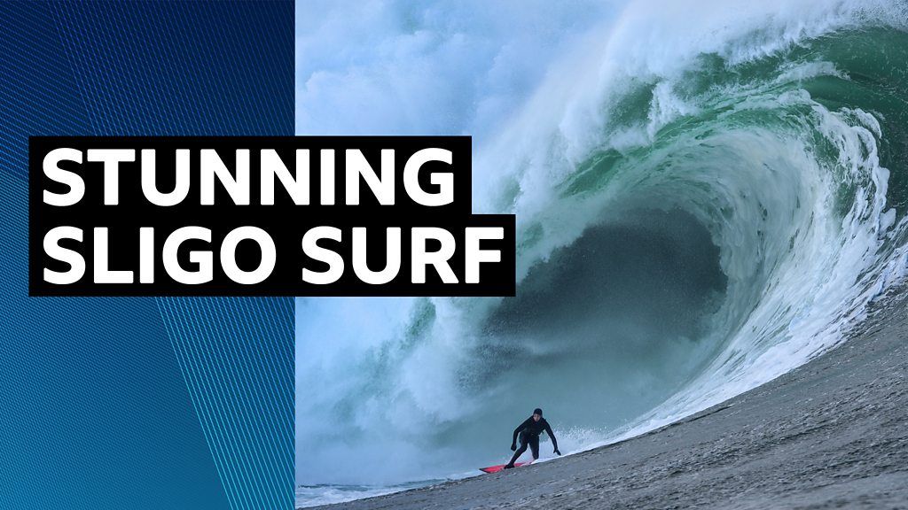 Watch: Surfer conquers 40-foot wave off Irish coast