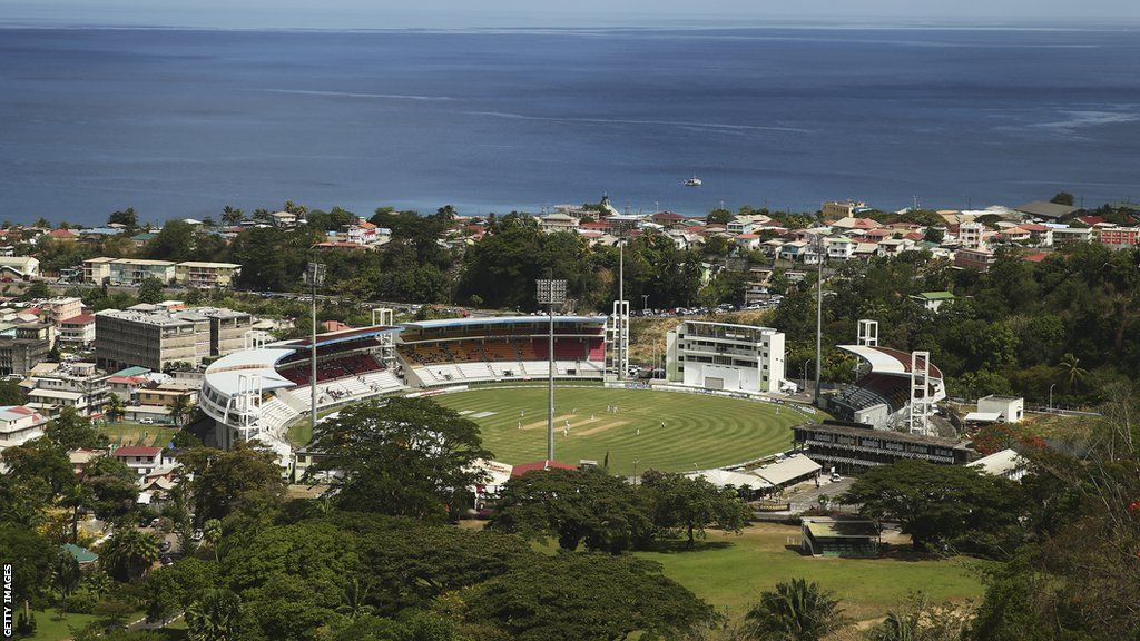 General view of Windsor Park Sports Stadium in Dominica