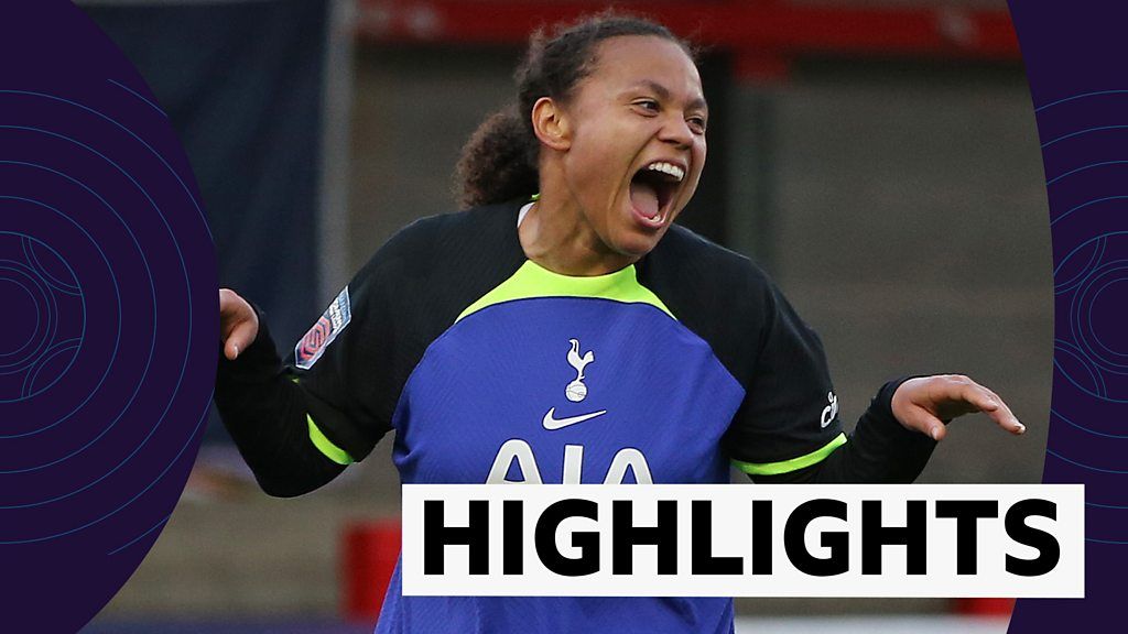 Spurs thrash Brighton 8-0 in WSL - highlights