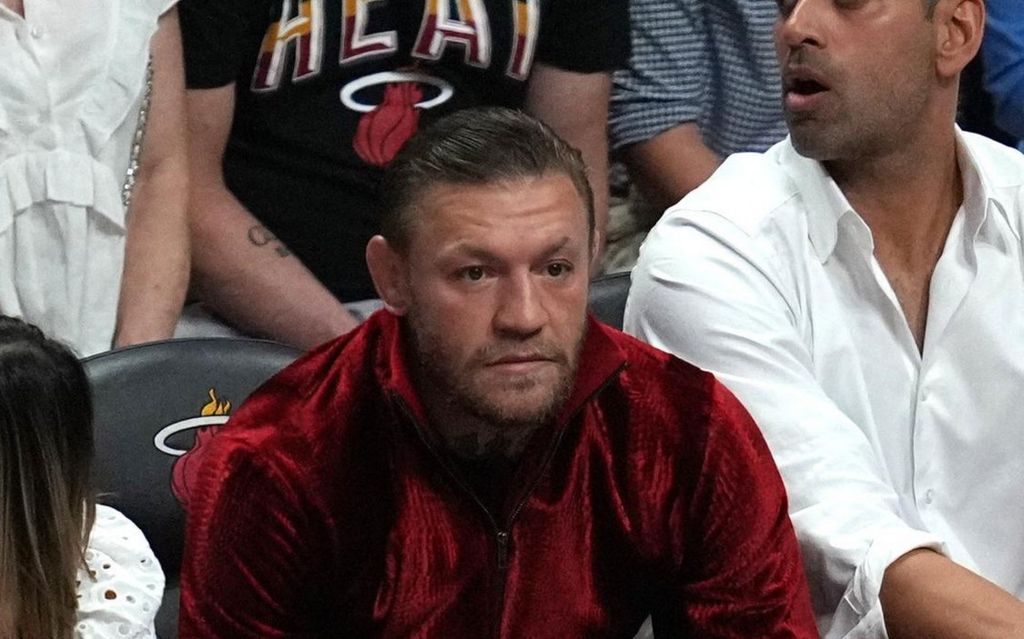 Conor McGregor at Game 4 of the NBA Finals in Miami on 9 June 2023