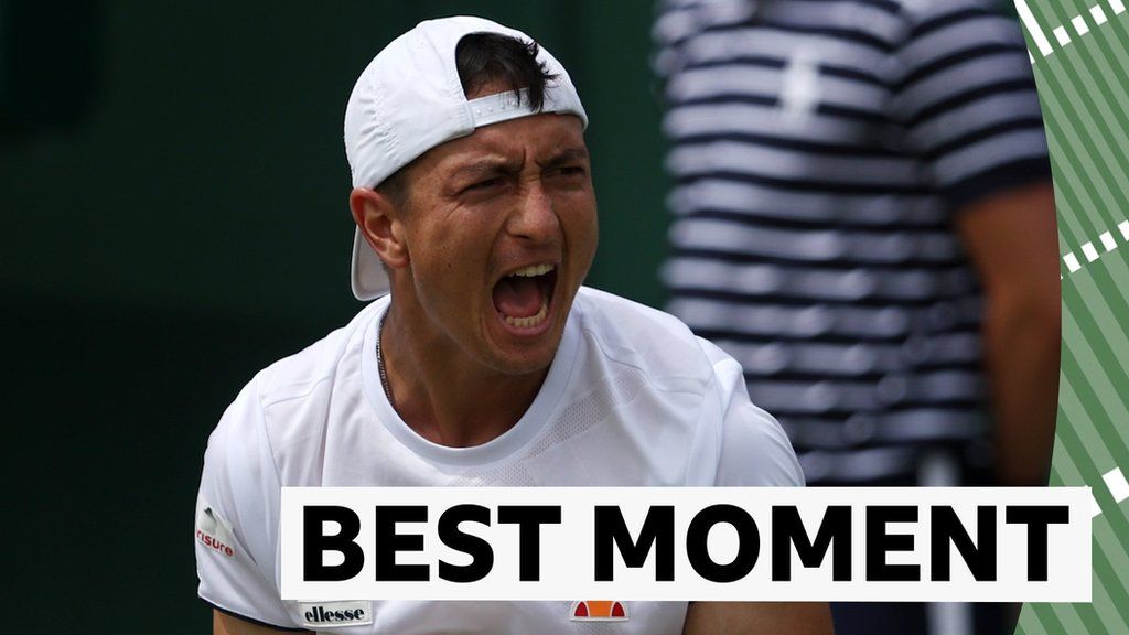 Wimbledon 2022: Ryan Peniston hits 'stunning volley' against Henri Laaksonen