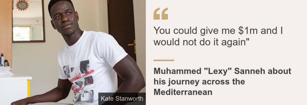 Quote card. Muhammed Sanneh: "You could give me one million dollars and I would not do it again"