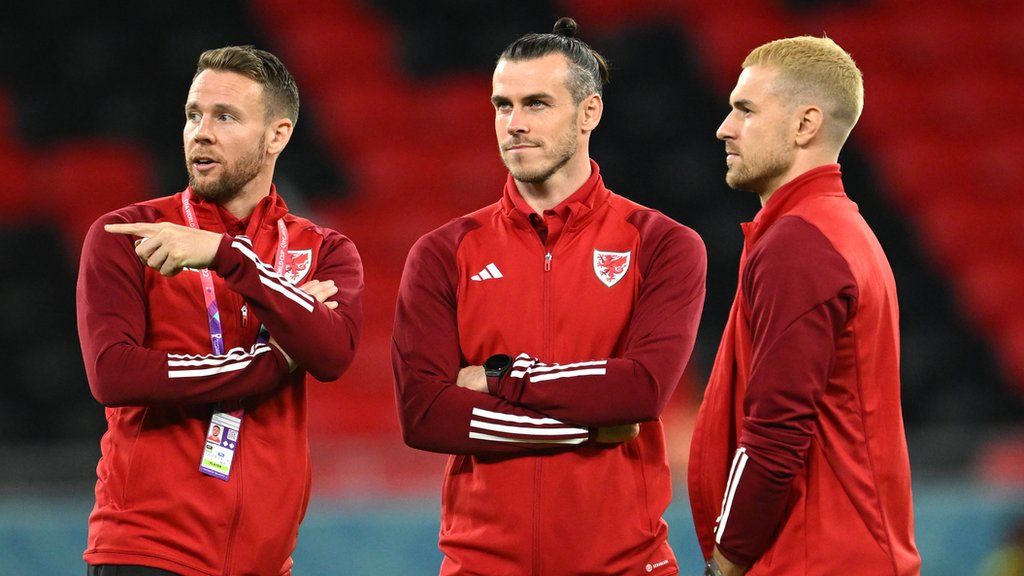 Wales' Chris Gunter, Gareth Bale and Aaron Ramsey