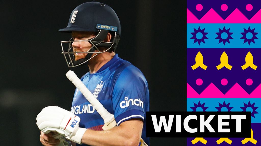 Bairstow out for two as England make faltering start