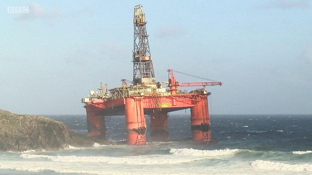 Oil rig off Isle of Lewis