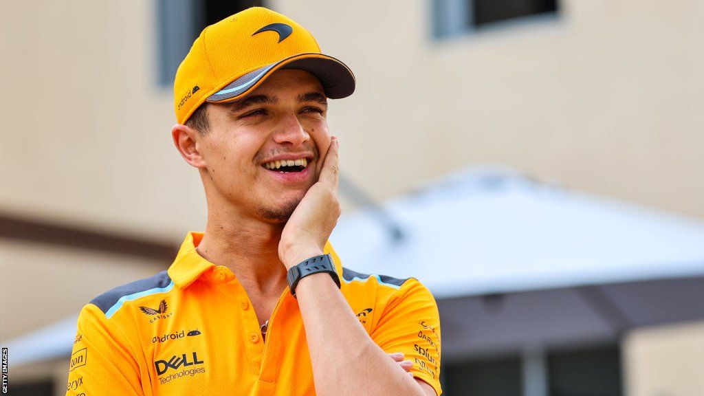 Lando Norris smiles