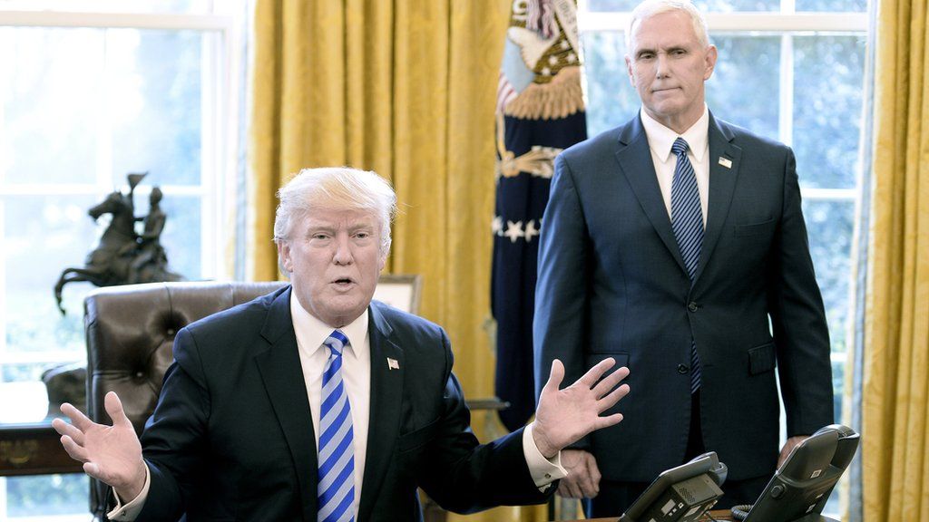 Trump and Pence in Oval Office