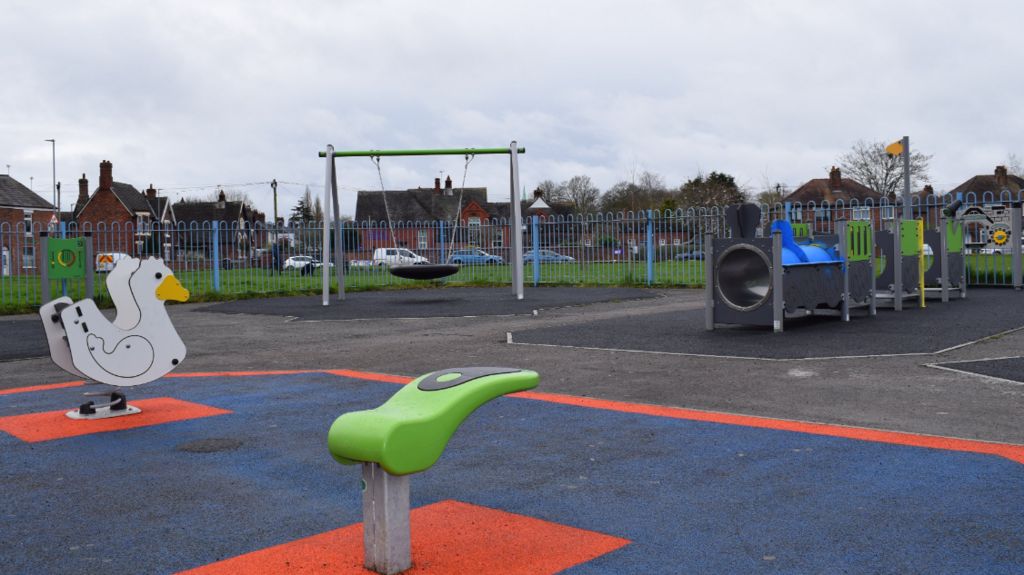 Park playground in Crewe 