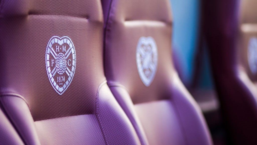 Hearts badges on seats