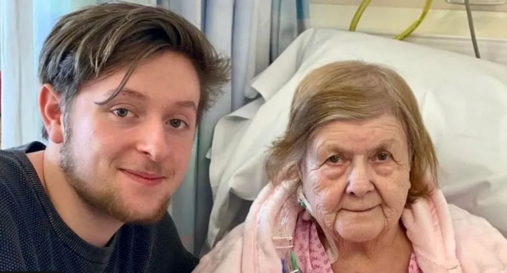Tristan Essex, pictured with his grandmother Jessie Stockdale