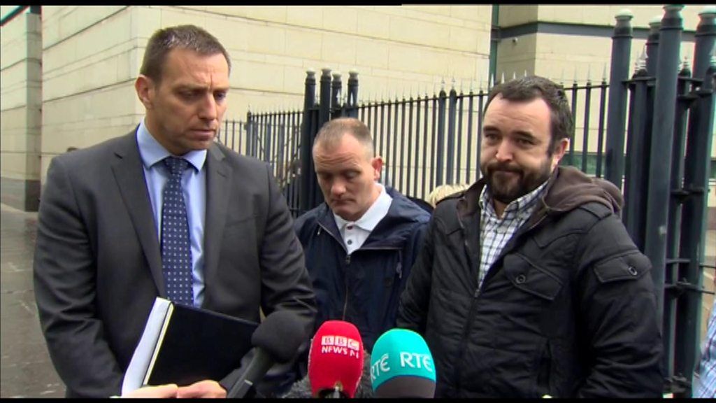 Victim's families spoke outside court