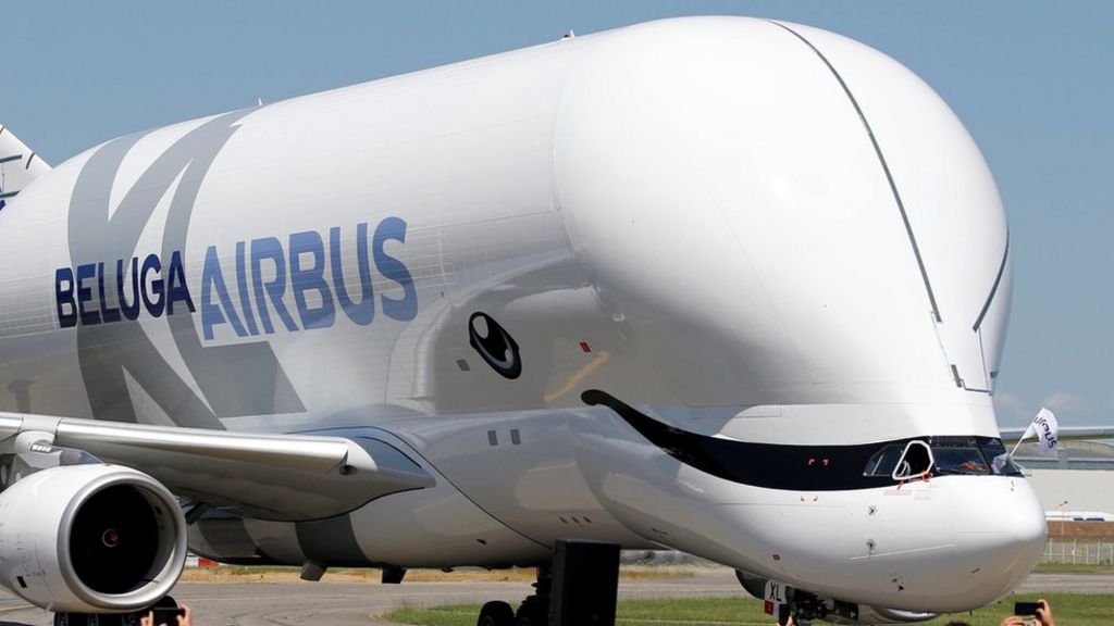 First flight for 'whale in the sky' plane that looks like a beluga ...