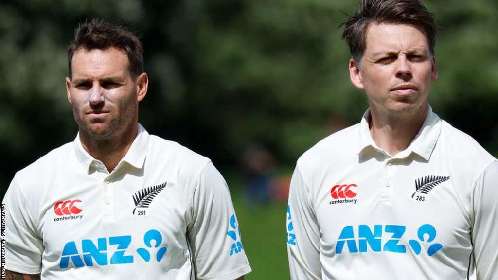 Doug Bracewell (left) and cousin Michael lined up together for New Zealand against Sri Lanka just a fortnight ago