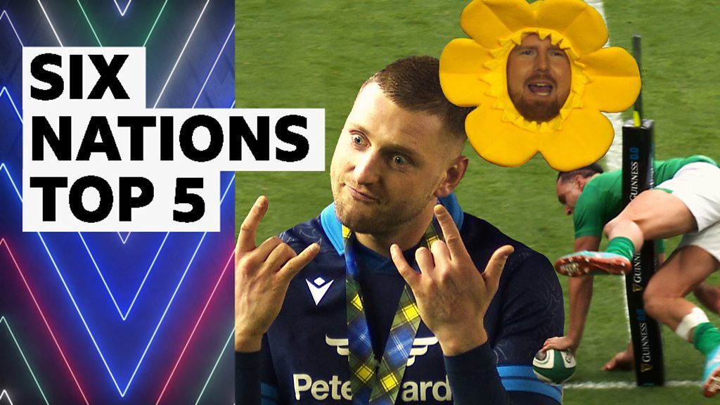 Six Nations 2023: Finn Russell and James Lowe feature in round two top five moments