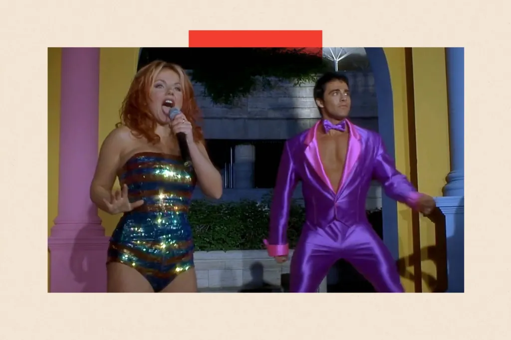 Geri Halliwell and Alan Reeves in the Spice Girls film