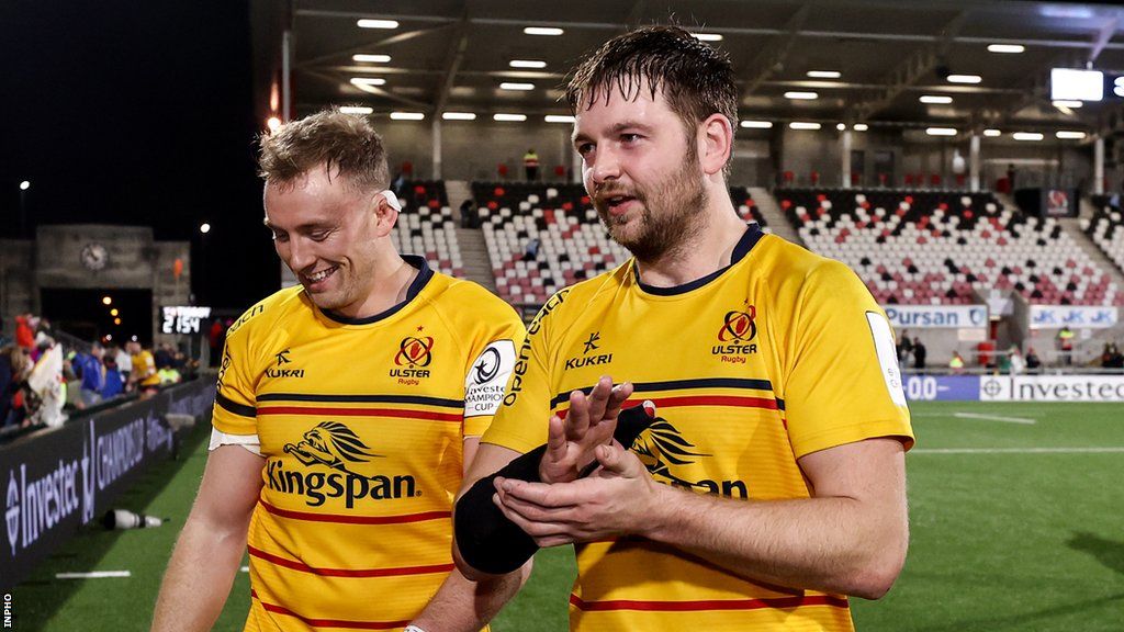 Kieran Treadwell and Iain Henderson of Ulster