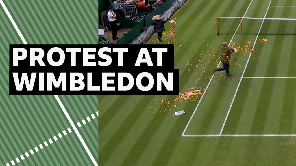 Wimbledon 2023 Watch protesters disrupt play on Court 18 BVM Sports