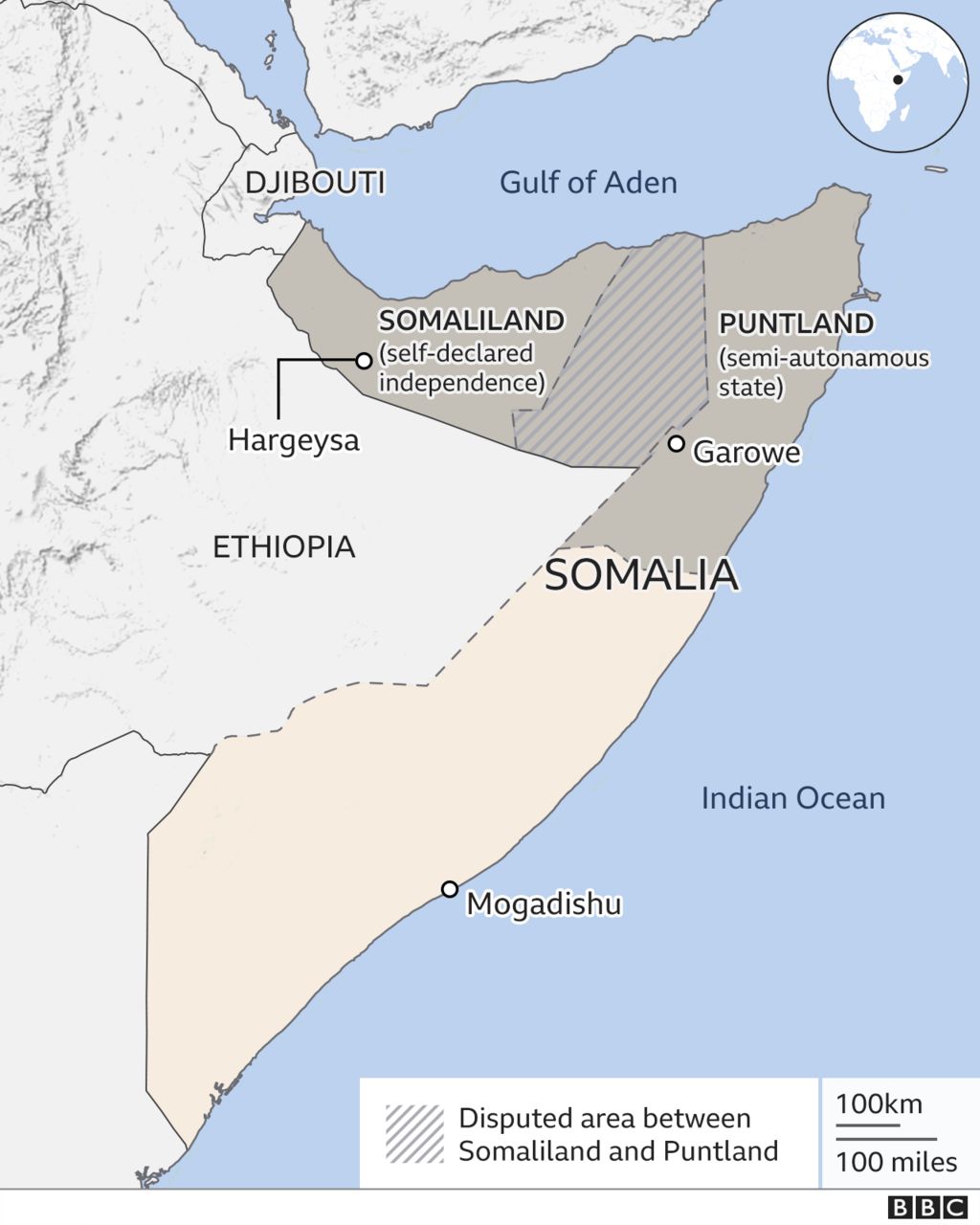 карта Сомалиленда