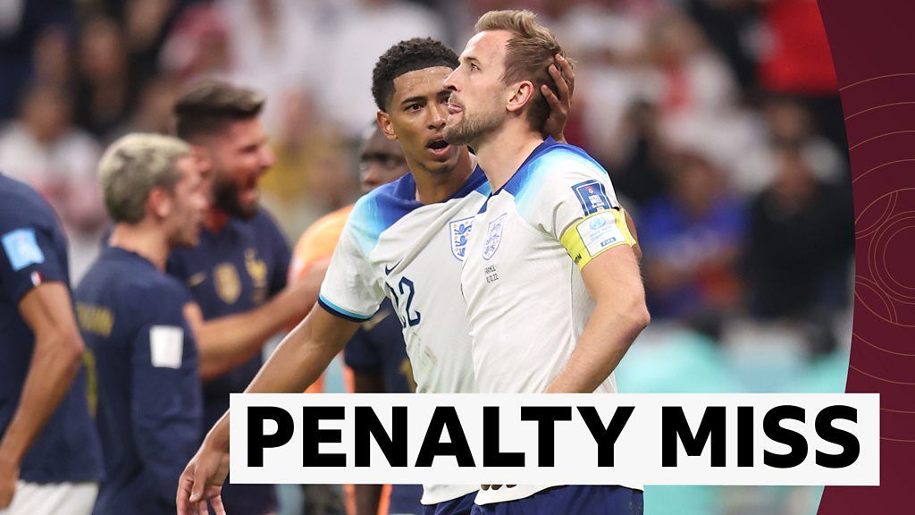 World Cup 2022 England's Harry Kane misses chance to equalise with