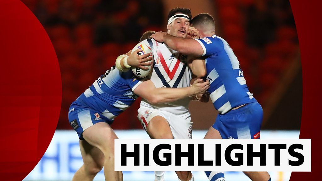 Rugby League World Cup France 3412 Greece watch highlights BBC Sport