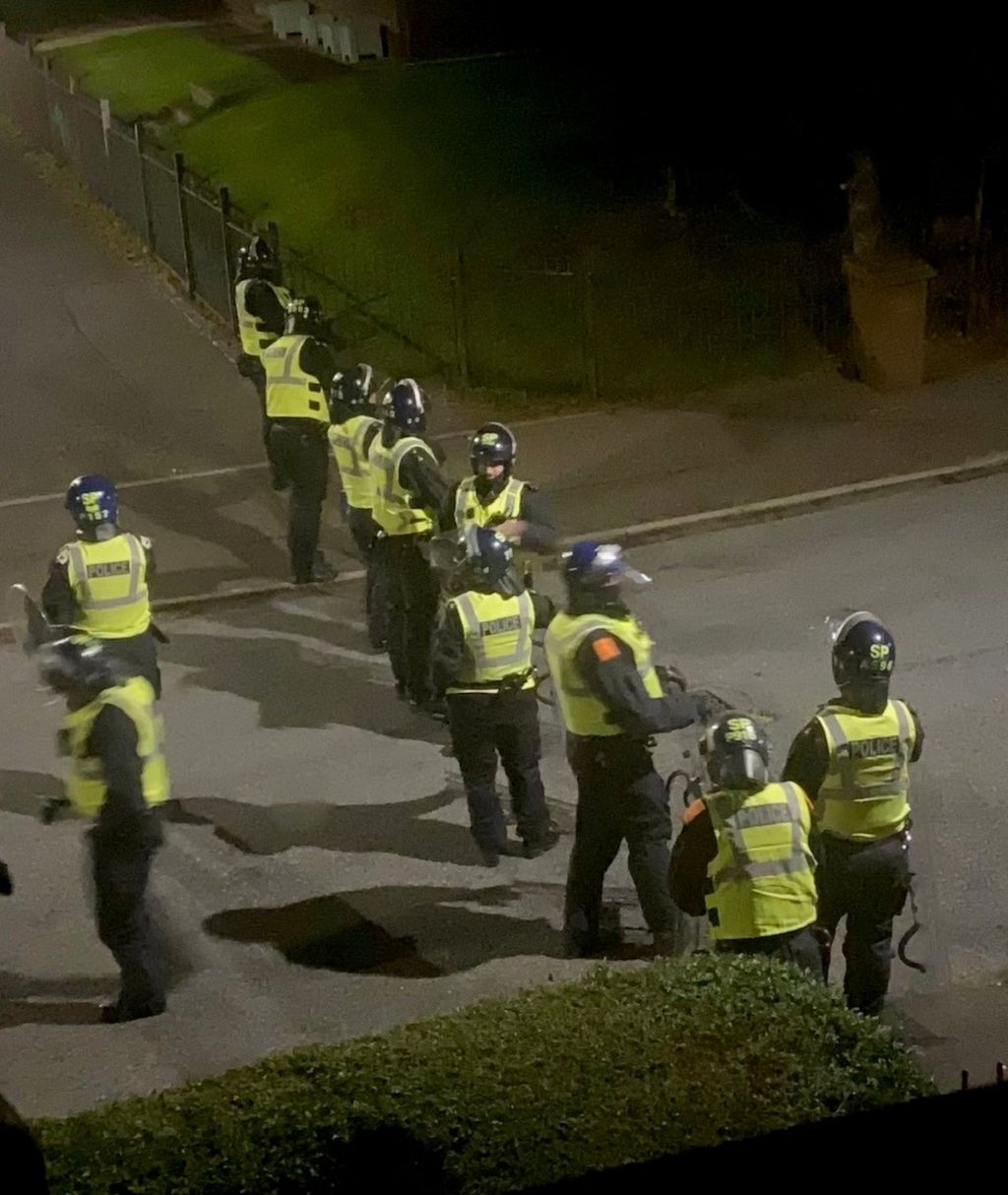 Riot police Dundee