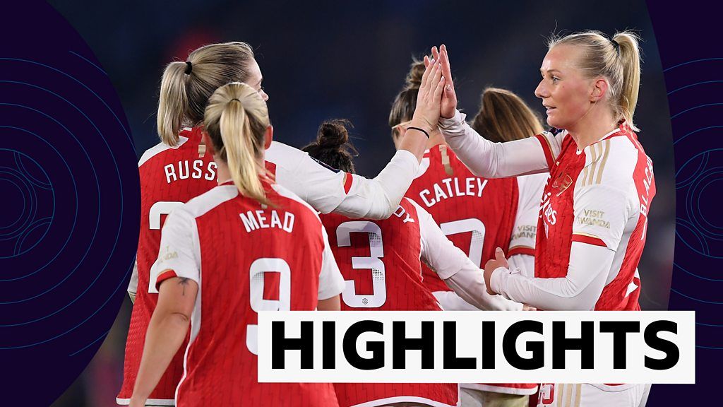 WSL highlights: Leicester 2-6 Arsenal - Gunners come from behind to win