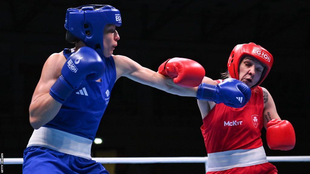 Rosie Eccles punches Amy Broadhurst