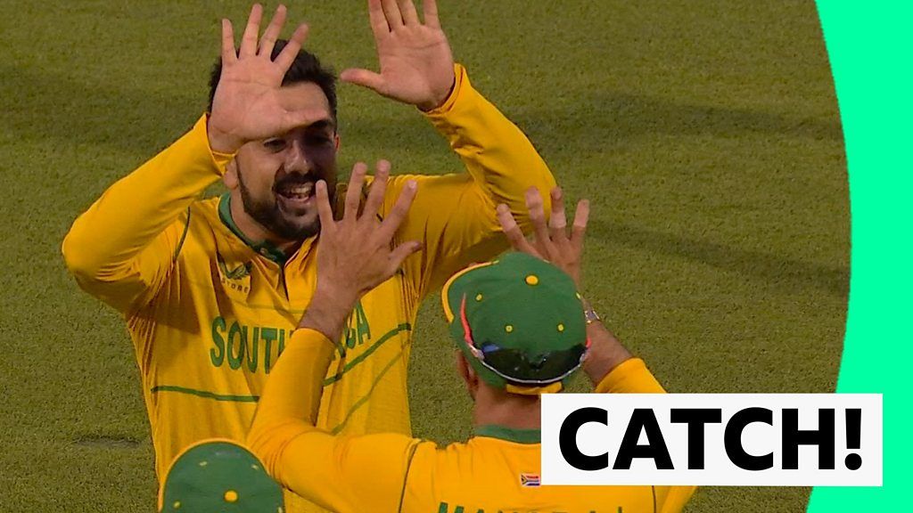 England v South Africa: Keshav Maharaj takes diving catch to remove Moeen Ali