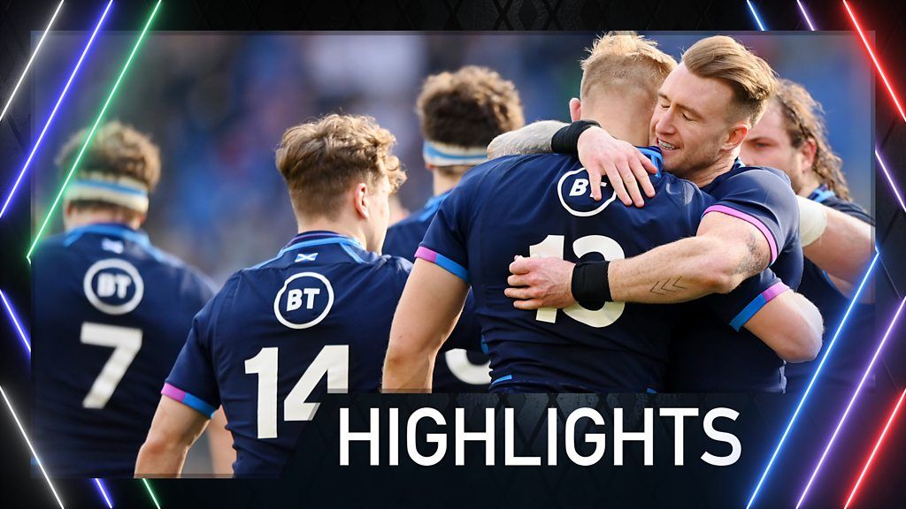 Six Nations: Scotland hold off Italy to win in Rome