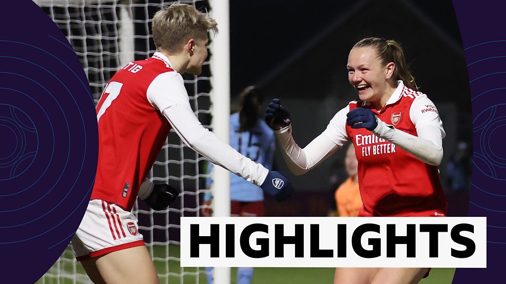 Fa Women S League Cup Arsenal Man City Aet Highlights Bbc Sport